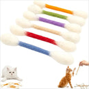 6-Pack Giant Q-Tip-Shaped Cat Chew Toys, Soft Felt Cotton Swab Interactive Toys for Kittens – Teething, Calming Anxiety Relief, Dental Cleaning (Indoor Leisure Pet Accessory)