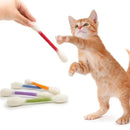 6-Pack Giant Q-Tip-Shaped Cat Chew Toys, Soft Felt Cotton Swab Interactive Toys for Kittens – Teething, Calming Anxiety Relief, Dental Cleaning (Indoor Leisure Pet Accessory)