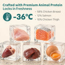 YOSSOA Hairball Relief Freeze-Dried Cat Treats ，Chicken & Spruce Fiber for Digestion & Dental Health ，Omega-3 Rich