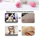Silicone Pet Paw Protectors - 4-Piece Set Kitten Shoes, Adjustable Blue Dog & Cat Grooming Boots, Gentle Protection for Baths, Anti-Scratching, Safe & Reliable