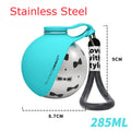 Small Dog Water Bottle 285ML Stainless Steel/Petg Convenient Dog Drink Dispenser Puppy Travel Portable Water Bowl