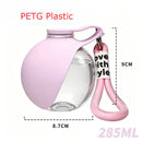 Small Dog Water Bottle 285ML Stainless Steel/Petg Convenient Dog Drink Dispenser Puppy Travel Portable Water Bowl