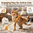 6-Pack Giant Q-Tip-Shaped Cat Chew Toys, Soft Felt Cotton Swab Interactive Toys for Kittens – Teething, Calming Anxiety Relief, Dental Cleaning (Indoor Leisure Pet Accessory)