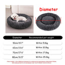 Plush Round Pet Bed