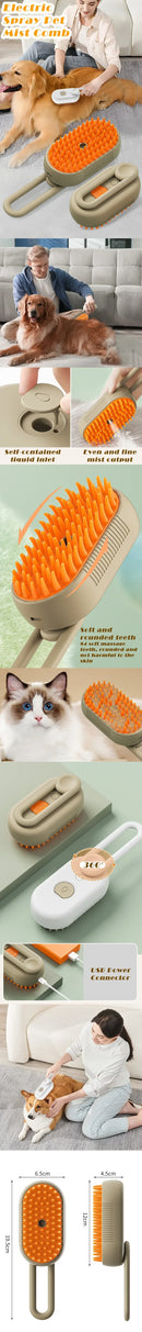 Steam Pet Grooming Brush