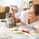 6-Pack Giant Q-Tip-Shaped Cat Chew Toys, Soft Felt Cotton Swab Interactive Toys for Kittens – Teething, Calming Anxiety Relief, Dental Cleaning (Indoor Leisure Pet Accessory)