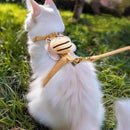 Ihubei Cute Cat Bee Harness & Leash Set - Escape Proof, Adorable, Soft Comfortable, Lightweight Pet Walking Harness- Sturdy Lock Anti-Breaking Not Strangling Stress Free for Safe Walks Collars for Small Medium Large Cats
