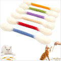 6-Pack Giant Q-Tip-Shaped Cat Chew Toys, Soft Felt Cotton Swab Interactive Toys for Kittens – Teething, Calming Anxiety Relief, Dental Cleaning (Indoor Leisure Pet Accessory)